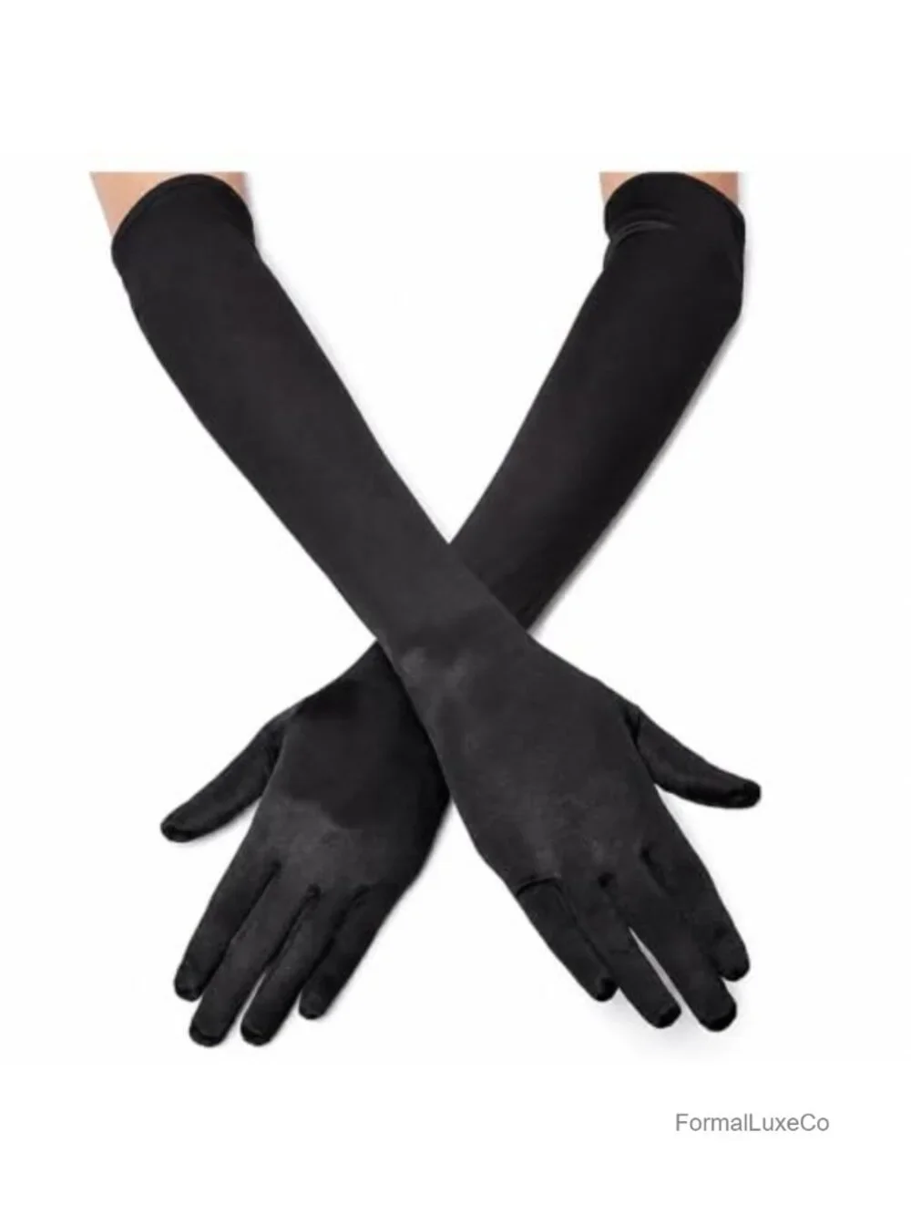21 Inch Satin Opera Gloves Women Costume Elbow Length 1920s Party